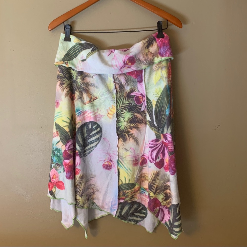 Terry stretch swimsuit coverup
